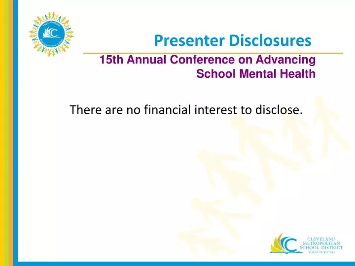 presenter disclosures