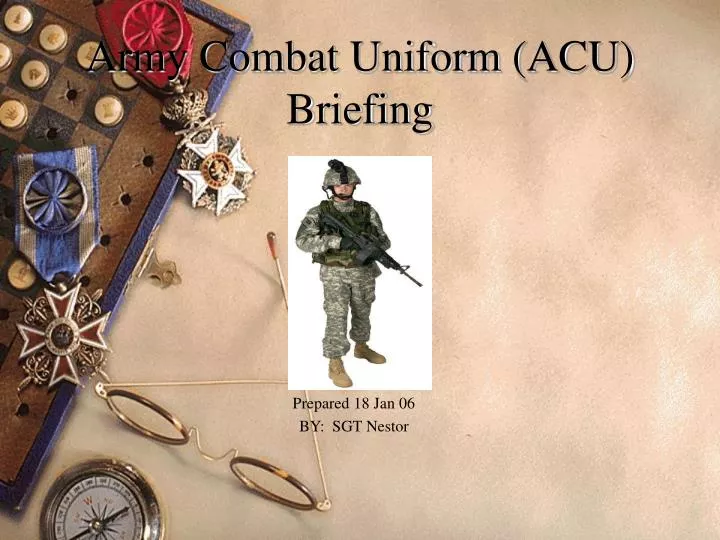 army combat uniform acu briefing