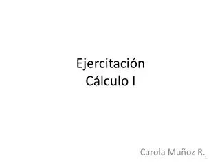 ejercitaci n c lculo i