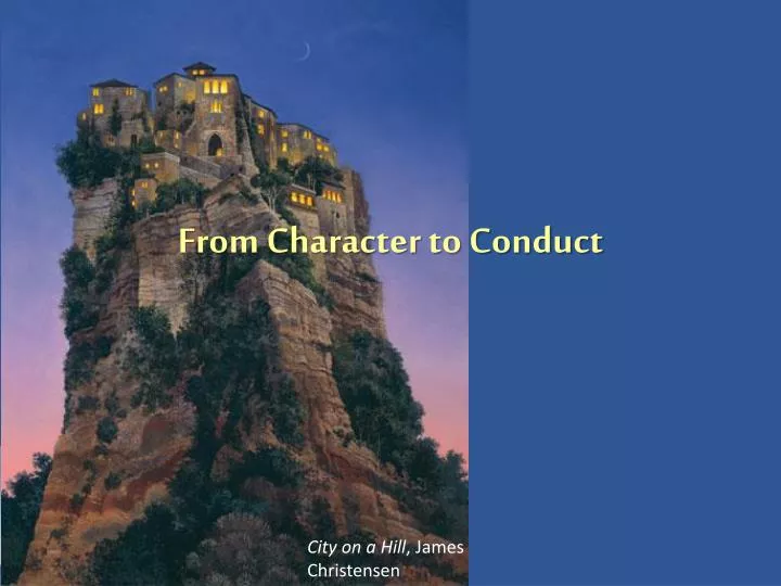 from character to conduct