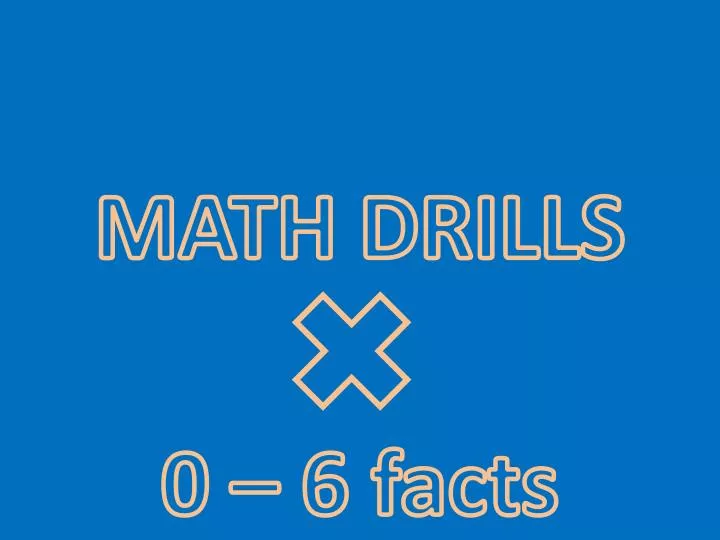math drills
