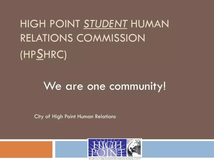 high point student human relations commission hp s hrc