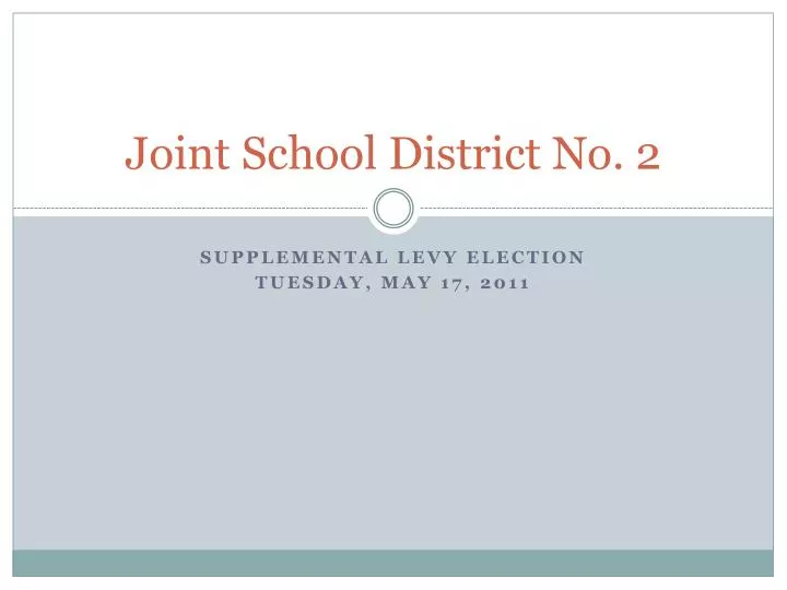 joint school district no 2
