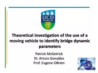 Theoretical investigation of the use of a moving vehicle to identify bridge dynamic parameters