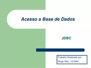 acesso a base de dados