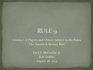 RULE 9