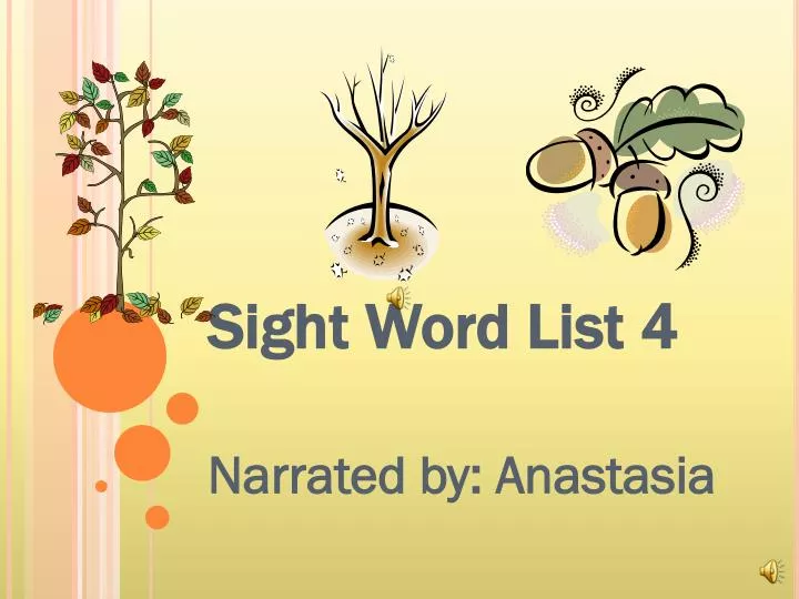 sight word list 4