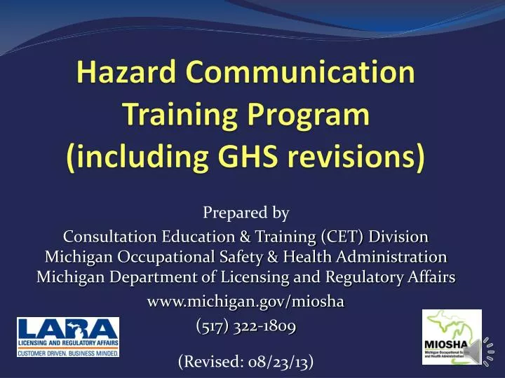 hazard communication training program including ghs revisions