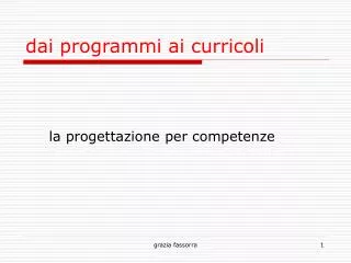 la progettazione per competenze