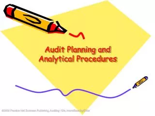 Audit Planning and Analytical Procedures