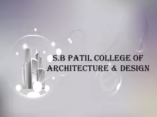 Best Architecture college in pune, Architecture college in P