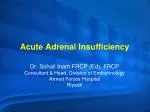 Acute Adrenal Insufficiency - slide 1
