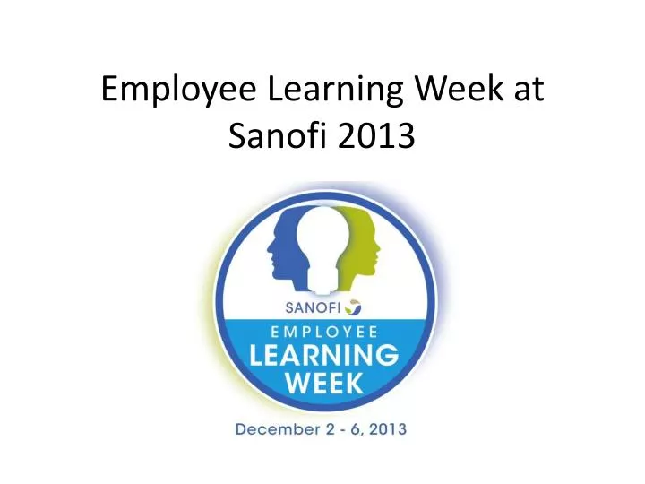 employee learning week at sanofi 2013