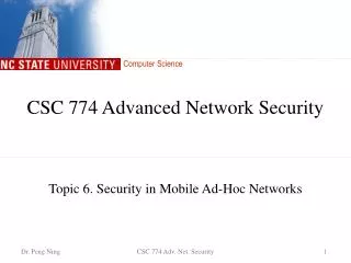 CSC 774 Advanced Network Security