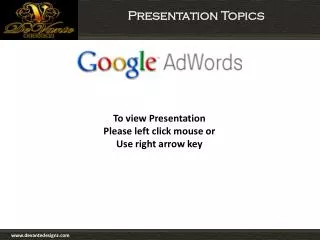 Presentation Topics