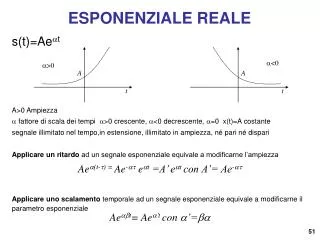 esponenziale reale