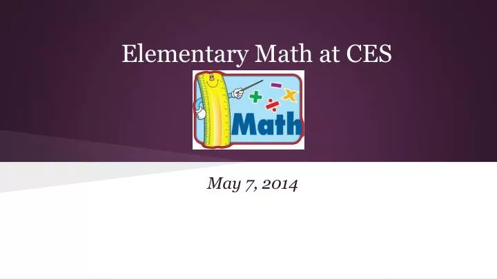 elementary math at ces