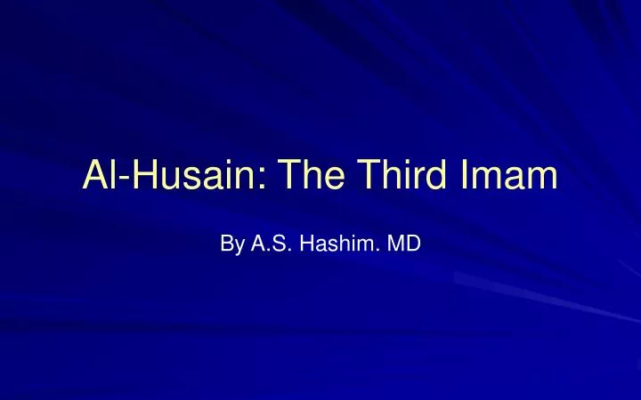 al husain the third imam