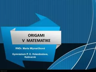 origami v matematike