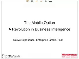 The Mobile Option A Revolution in Business Intelligence