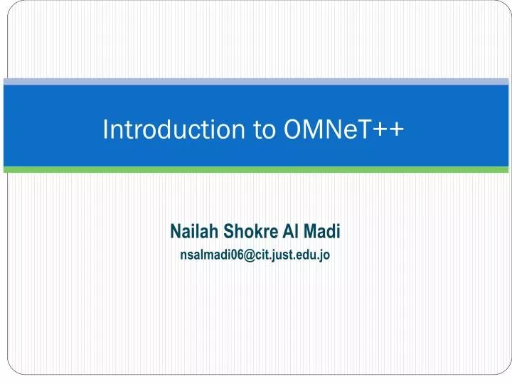 introduction to omnet