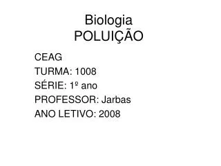 biologia polui o