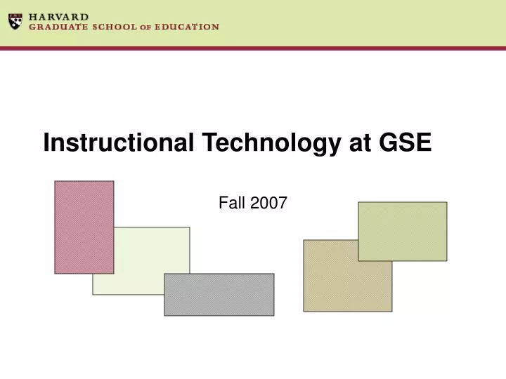 instructional technology at gse