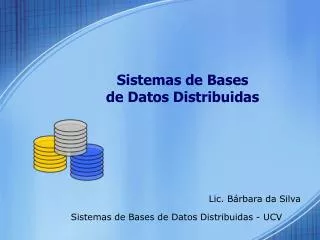 sistemas de bases de datos distribuidas