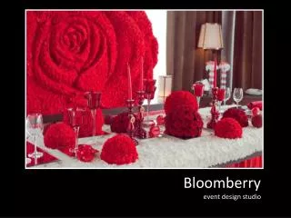 bloomberry event design studio