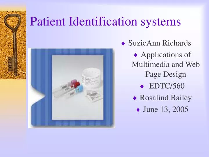 patient identification systems