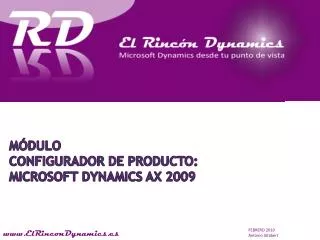 m dulo configurador de producto microsoft dynamics ax 2009