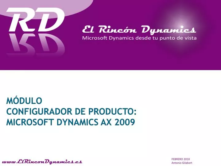 m dulo configurador de producto microsoft dynamics ax 2009