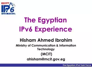 The Egyptian IPv6 Experience