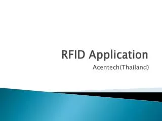 rfid application