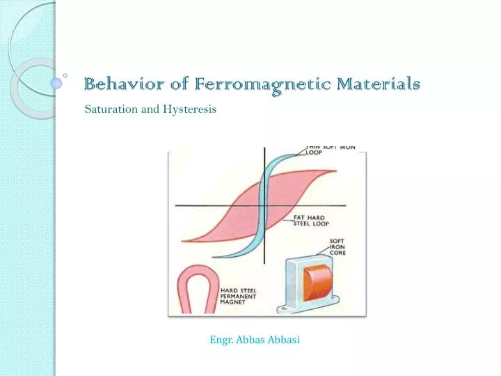 behavior of ferromagnetic materials