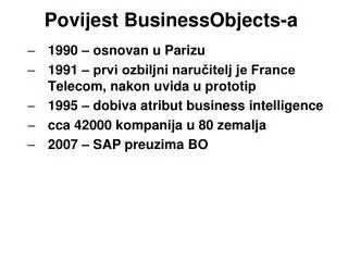 povijest businessobjects a