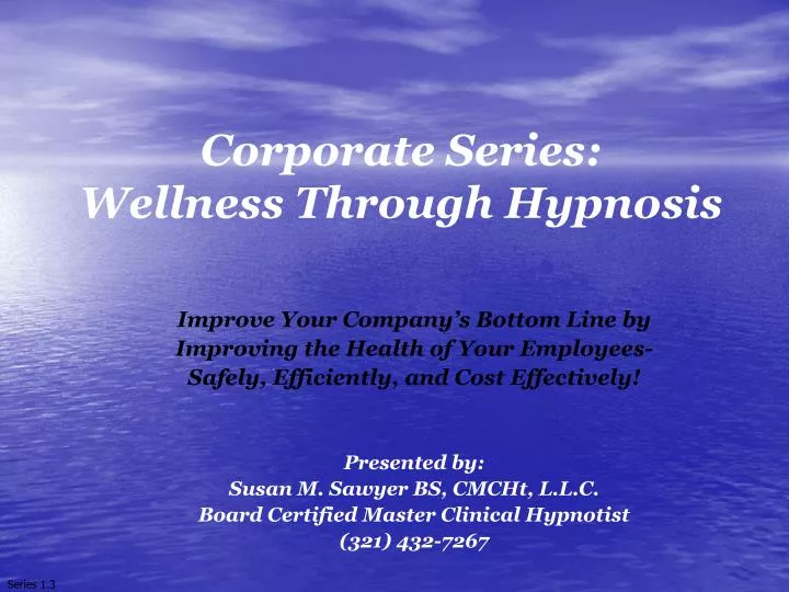 corporate series wellness through hypnosis