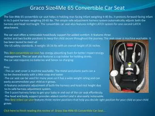 Graco Size4Me 65 Convertible Car Seat