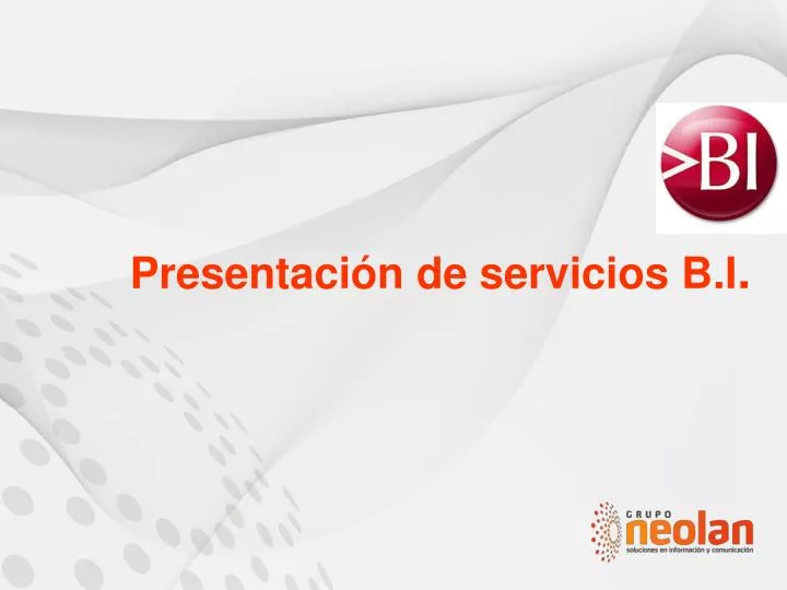 presentaci n de servicios b i