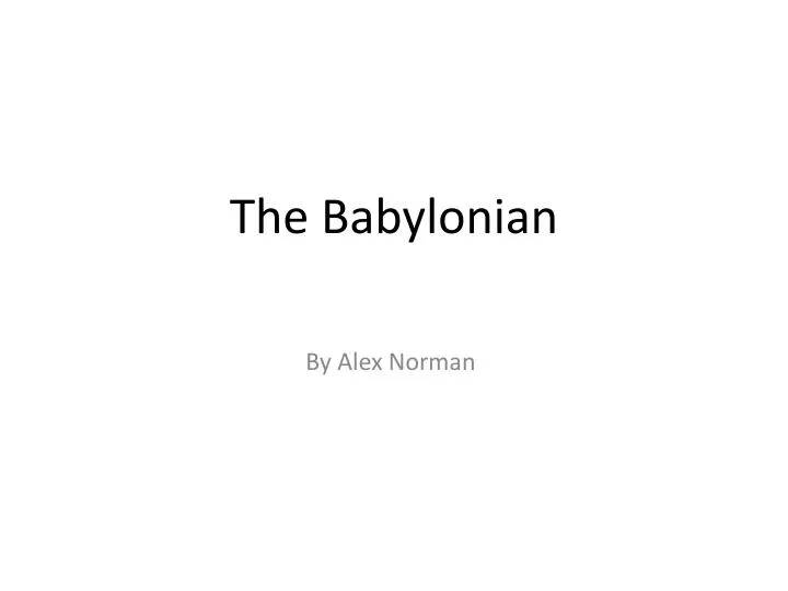 the babylonian