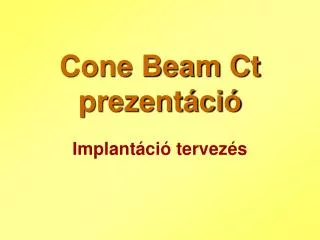 cone beam ct prezent ci