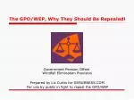 The Case for Repealing the GPO and WEP: Protecting Your Social Security Benefits - slide 1