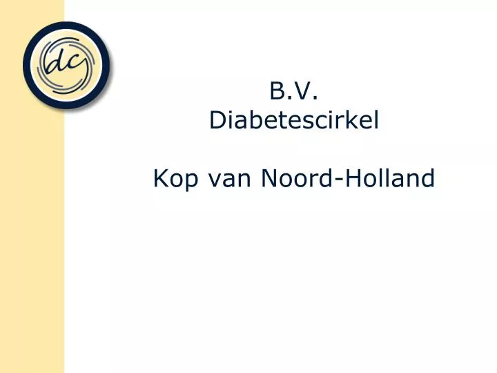 b v diabetescirkel kop van noord holland