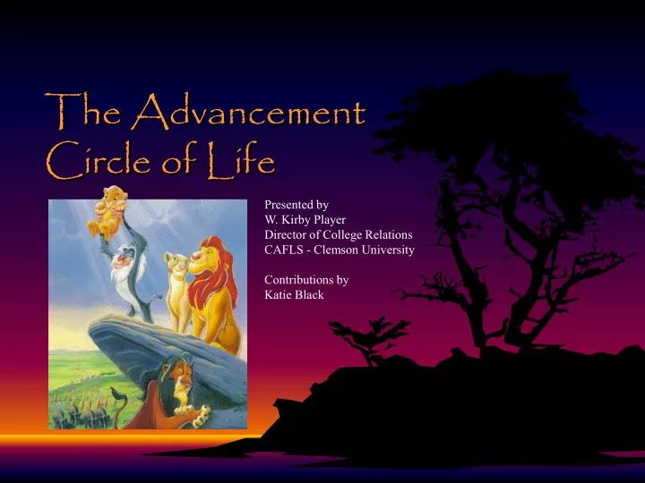 the advancement circle of life
