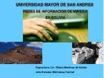 UNIVERSIDAD MAYOR DE SAN ANDRES