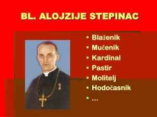 bl alojzije stepinac