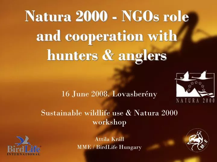 natura 2000 ngos role and cooperation with hunters anglers