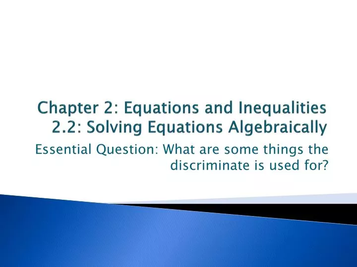 chapter 2 equations and inequalities 2 2 solving equations algebraically