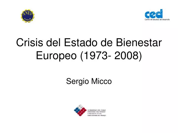 crisis del estado de bienestar europeo 1973 2008