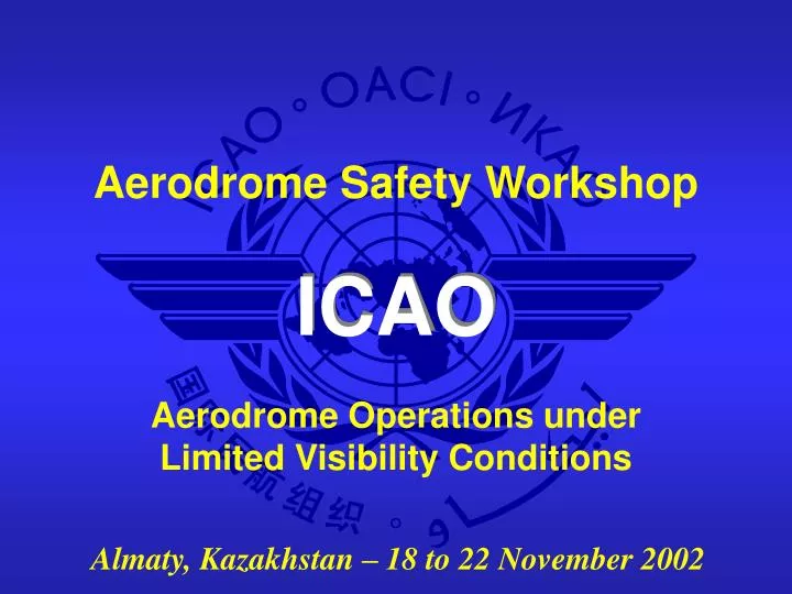 aerodrome operations under limited visibility conditions